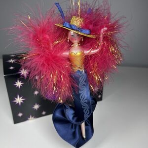 Christopher Radko Holiday Christmas 8” Ornament Showgirl Box Tags